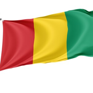 Flagge Von Guinea, Patriotische Flaggen, Einzigartiges Design Druck, Flaggen für Innen - und Außenbereich, Größe - 3x5 Ft / 90x150 cm, Made in EU