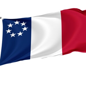 Louisiana January 1861 Flag, Unique Design Print, Double Seams, Bright Colours, Reinforced Fabric, Size 3x5Ft / 90x150cm, Garden flags