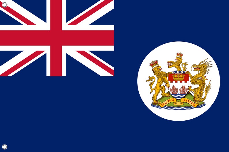 British Old Hong Kong 3x5ft Flag – Superior Quality, Fade Resistant, US Seller