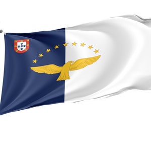 Azores Flag: Unique Design Print, Indoor/Outdoor Use (3x5 Ft)
