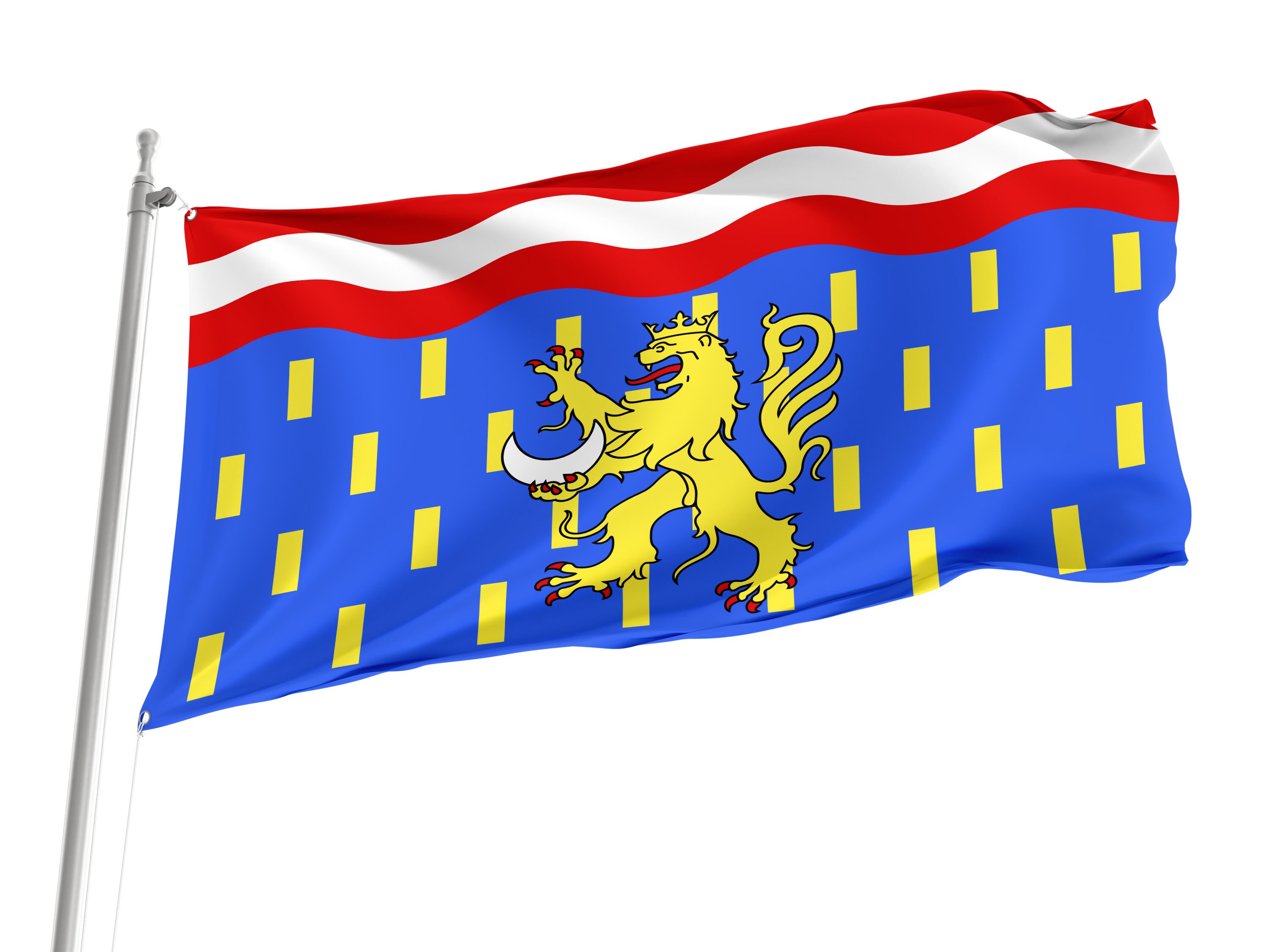 Drapeau Département Saône-et-Loire - 40 X 60 Cm - Polyester 110g/m² - Résistant Intempéries - Fabriqué En Allemagne