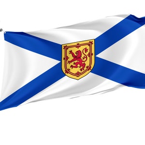 Flag of Nova Scotia, Unique Design Print, Double Sided Large Flag, Size 3x5Ft / 90x150cm, Made in EU