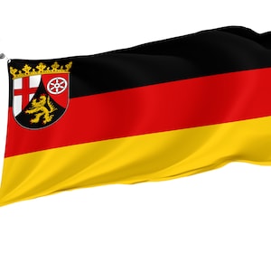 Rhineland-Palatinate Flag: German Region, 3x5 Ft, Brass Grommets