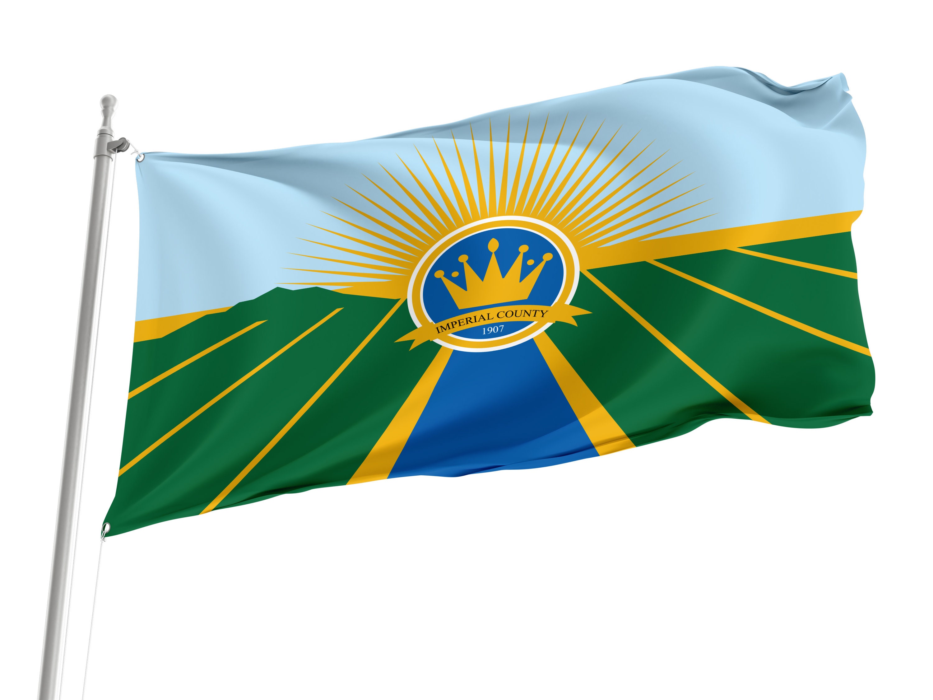 Imperial County in California Flag, Unique Design Print