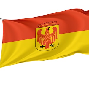Potsdam Flag with Brass Grommets, Unique Design Print, Double Sided Large Flag, Size 3x5Ft / 90x150cm, Made in EU