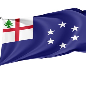 Flag New England 1988, Unique Design Print, Flags for Indoor & Outdoor Use, Size - 3x5Ft / 90x150cm, Made in EU