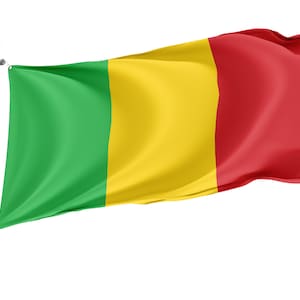 Flag of Mali, Patriotic Flags, Unique Design Print, Flags for Indoor & Outdoor Use, Size - 3x5 Ft / 90x150 cm, Made in EU