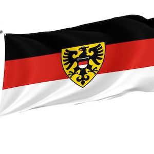 Reutlingen Germany Flagge: Doppelseitig 100 x 150 mm mit Messingösen