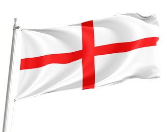Flag of England, Patriotic Flags, Unique Design Print, Flags for Indoor & Outdoor Use, Size - 3x5 Ft / 90x150 cm, Made in EU