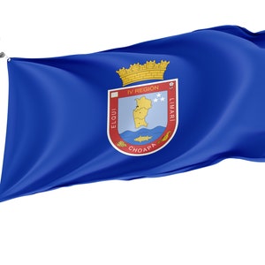 Flagge der Region Coquimbo bis 2013, Einzigartiges Design Druck, Flaggen für innen & außen, Größe - 3x5Ft / 90x150cm, Made in EU