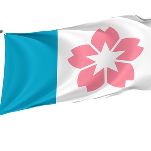 Salem, Oregon Flag, Unique Design Print, Double Seams, Bright Colours, Reinforced Fabric, Size 3x5Ft / 90x150cm, Garden flags