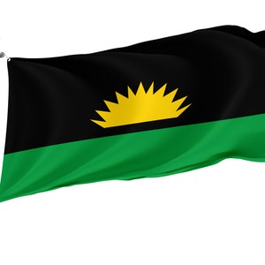 Flag Republic of Benin, Unique Design Print, Double Sided Large Flag, Size 3x5Ft / 90x150cm, Made in EU