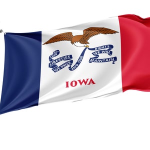 Iowa State Flag: Patriotic USA Flag, Double Stitched 3x5 Ft