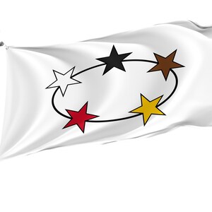 Flag Suriname, Unique Design Print, Double Sided Large Flag, Size 3x5Ft / 90x150cm, Made in EU