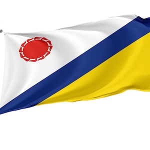 Flag of Elista (Kalmykia), Unique Design Print, Double Sided Large Flag, Size 3x5Ft / 90x150cm, Made in EU