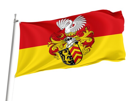 Flagge Deutschland Hessen – 90 X 150 Cm, Sturmflagge Aus Polyester, Rissfest, Waschbar, Mit Metallösen