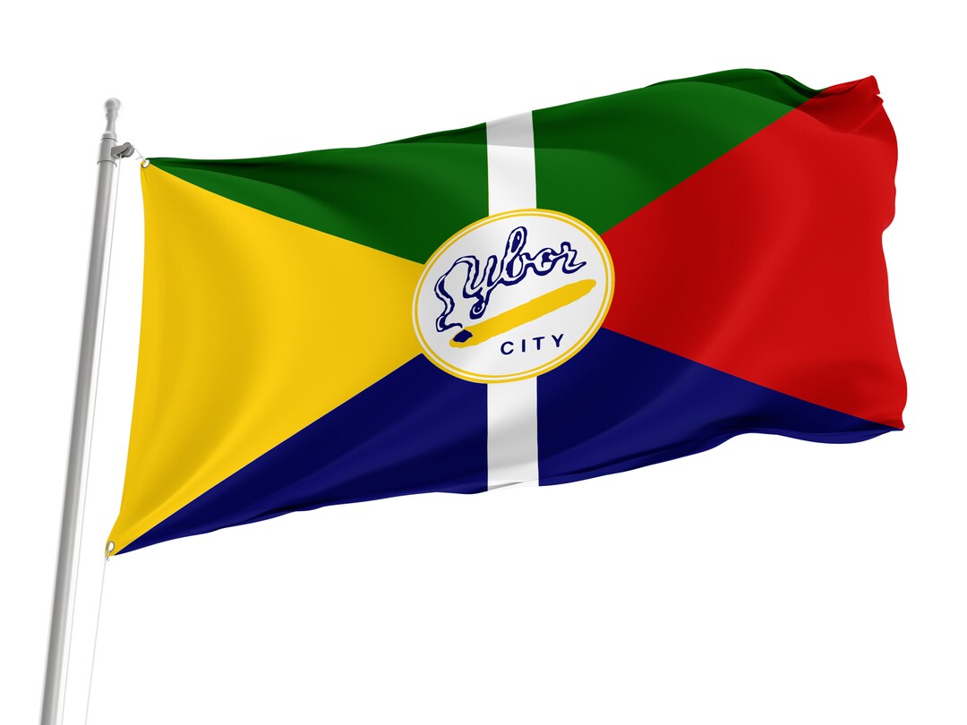 Ybor City, Tampa, Florida Flag, Unique Design Print, Double Seams, Bright Colours, Reinforced