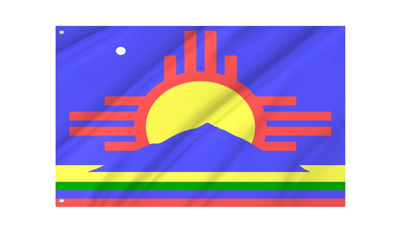 Roswell, New Mexico Flag, Unique Design Print, Double Sided Large Flag, Size 3x5Ft / 90x150cm, Made in EU image 4