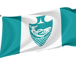 Musqueam Flag with Brass Grommets, Unique Design Print, Double Sided Large Flag, Size 3x5Ft / 90x150cm