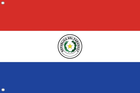 パラグアイ国旗：愛国的な屋内/屋外用バナー（3 x 5フィート） - Etsy 日本