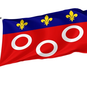 Flag Macon with Brass Grommets, France, Unique Design Print, Double Sided Large Flag, Size - 3x5Ft / 90x150cm, Made in EU