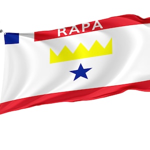 Flag Rapa, Unique Design Print, Double Sided Large Flag, Size 3x5Ft / 90x150cm, Made in EU