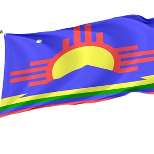 Roswell, New Mexico Flag, Unique Design Print, Double Sided Large Flag, Size 3x5Ft / 90x150cm, Made in EU image 1
