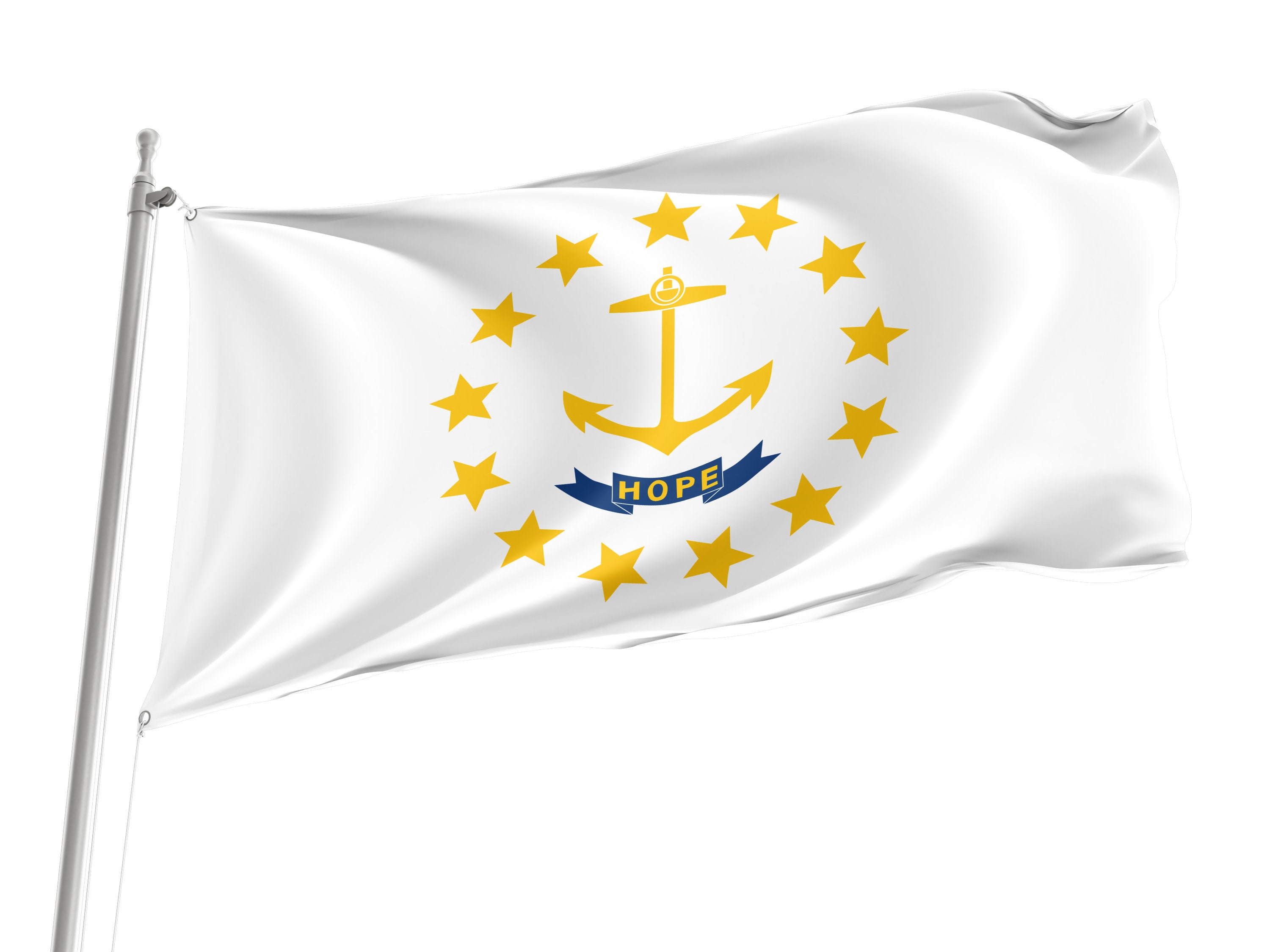 Rhode Island State Flag, Patriotic Flags, Unique Design Print, USA ...