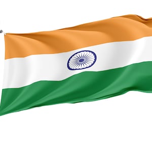 Flag of India, Patriotic Flags, Unique Design Print, Flags for Indoor & Outdoor Use, Size - 3x5 Ft / 90x150 cm, Made in EU