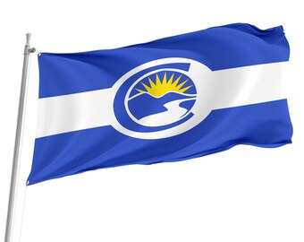 Bandera del centenario de Colorado: diseño único, colores brillantes (90 x 150 cm)