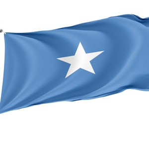 Flag of Somalia, Patriotic Flags, Unique Design Print, Flags for Indoor & Outdoor Use, Size - 3x5 Ft / 90x150 cm, Made in EU