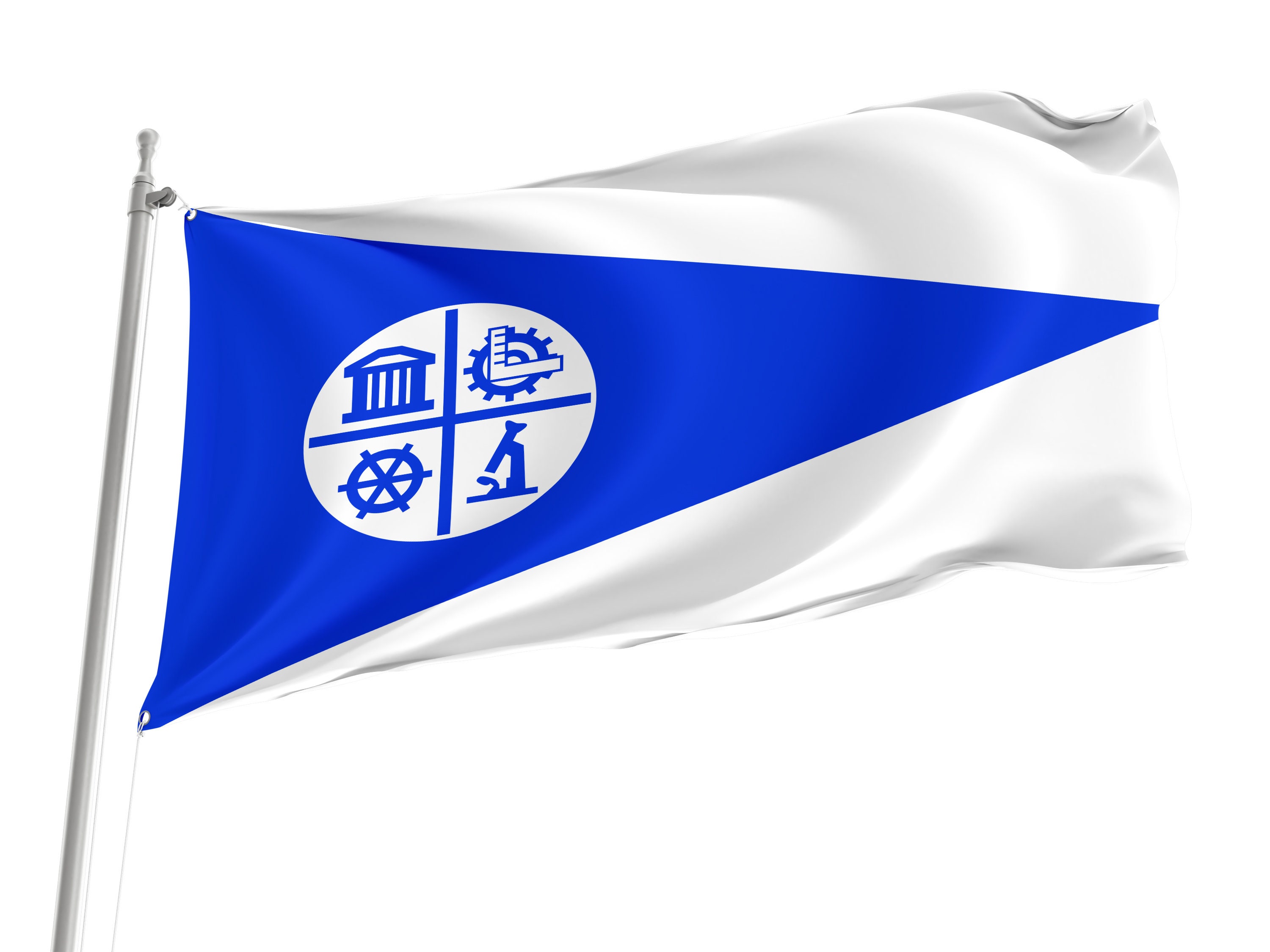 Minneapolis Flag, Unique Design Print, Double Seams, Bright Colours