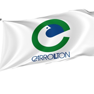 Carrollton Texas Flag: Unique Design, Bright Colors (3x5Ft)