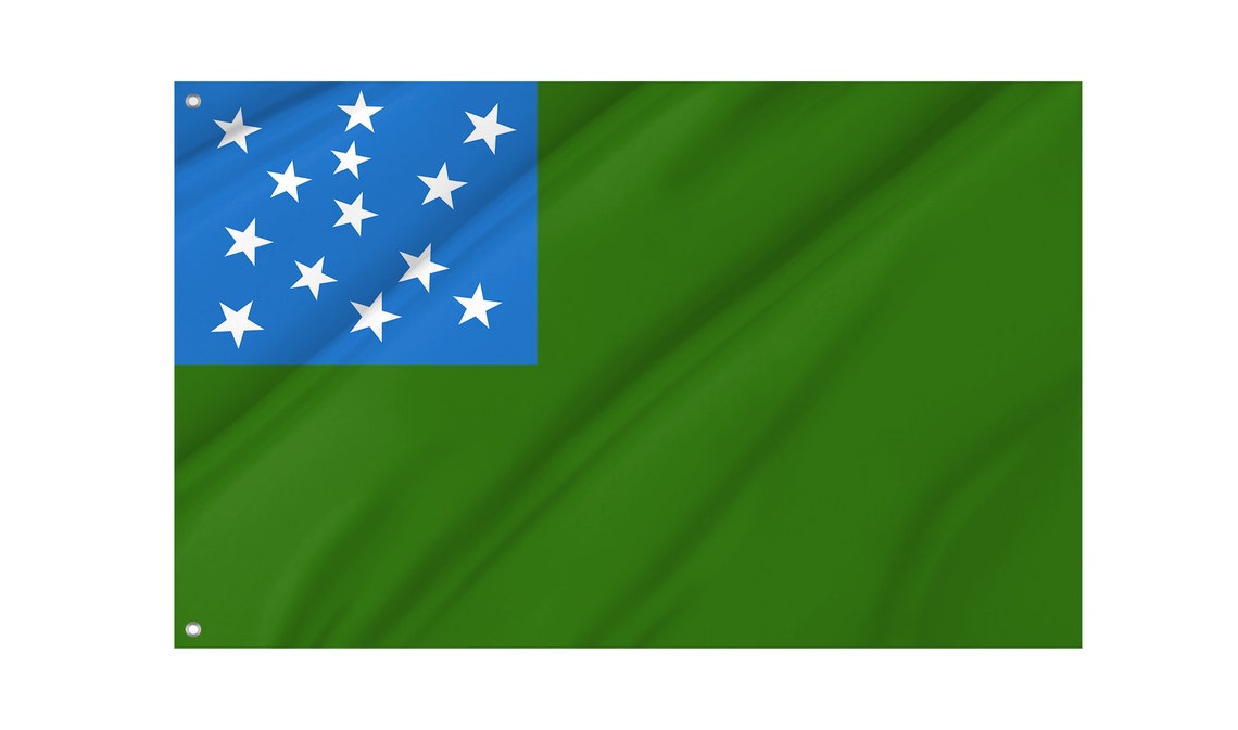 Vermont Republic Flag With Brass Grommets, Unique Design Print, Double ...