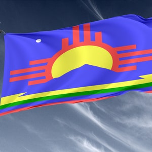 Roswell, New Mexico Flag, Unique Design Print, Double Sided Large Flag, Size 3x5Ft / 90x150cm, Made in EU image 3