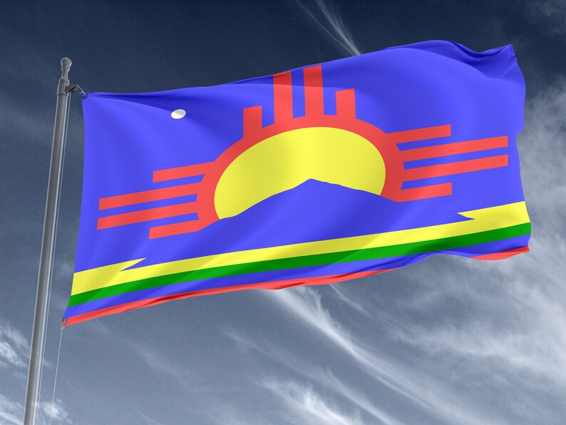 Roswell, New Mexico Flag, Unique Design Print, Double Sided Large Flag, Size 3x5Ft / 90x150cm, Made in EU image 3