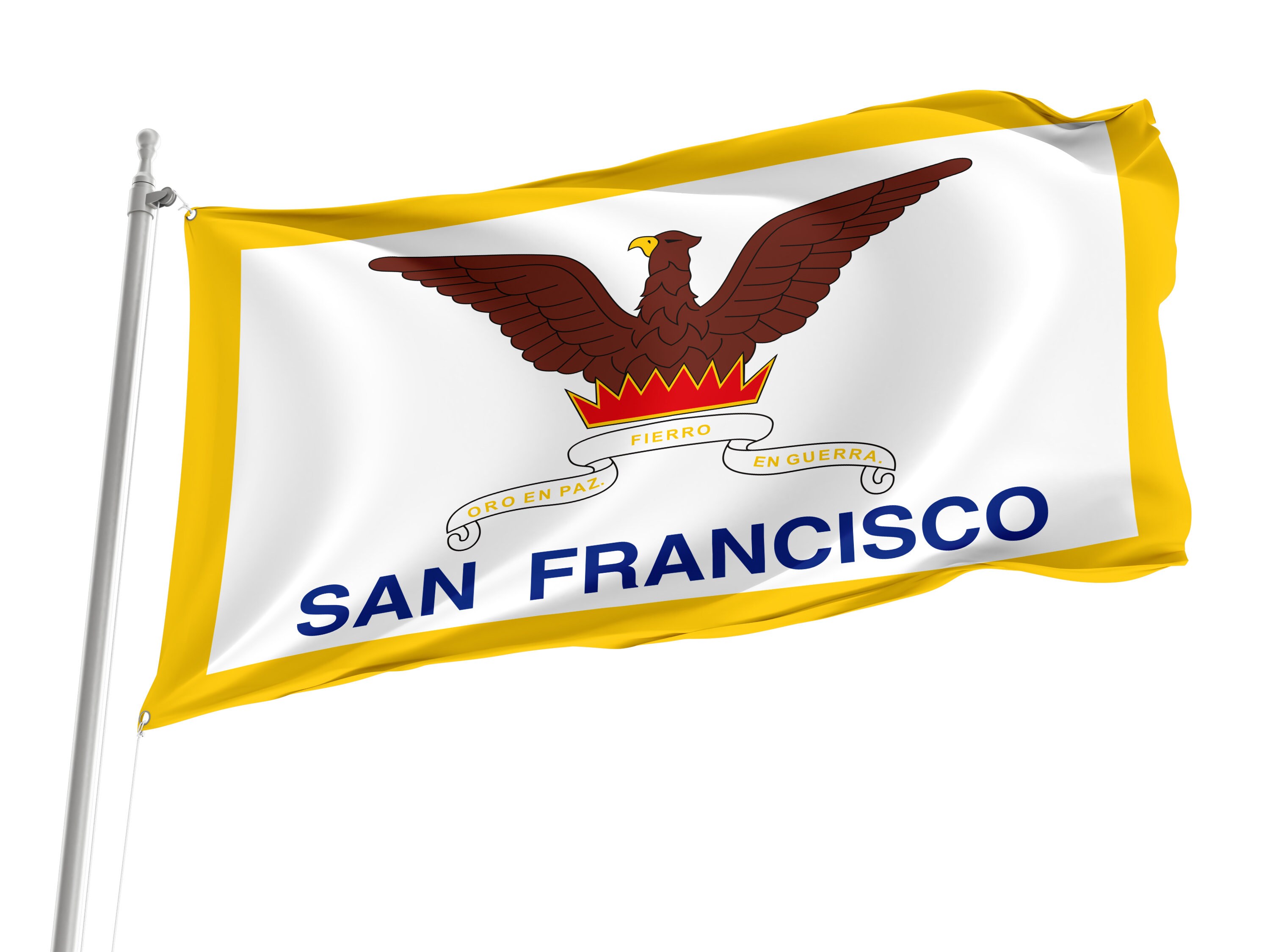 Grand Drapeau Blanc Uni 1,5 X 0,9 M - Œillets Laiton Solides, Polyester Résistant, Idéal Custom, Bricolage, Fêtes & Décor Extérieur