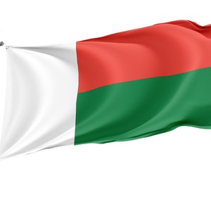 Flag of Republic of Madagascar, Patriotic Flags, Unique Design Print, Flags for Indoor & Outdoor Use, Size - 3x5 Ft / 90x150 cm, Made in EU