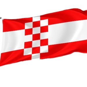Hamm Flag with Brass Grommets, Unique Design Print, Double Sided Large Flag, Size 3x5Ft / 90x150cm, Made in EU