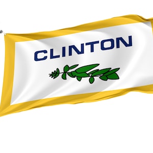 Clinton County Michigan Flag: Unique Design, Bright Colors (3x5 Ft)