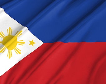 Flag of Philippines Patriotic Flags Unique Design Print Flags for Indoor Outdoor Use Size 3x5 Ft 90x150 cm Made in EU