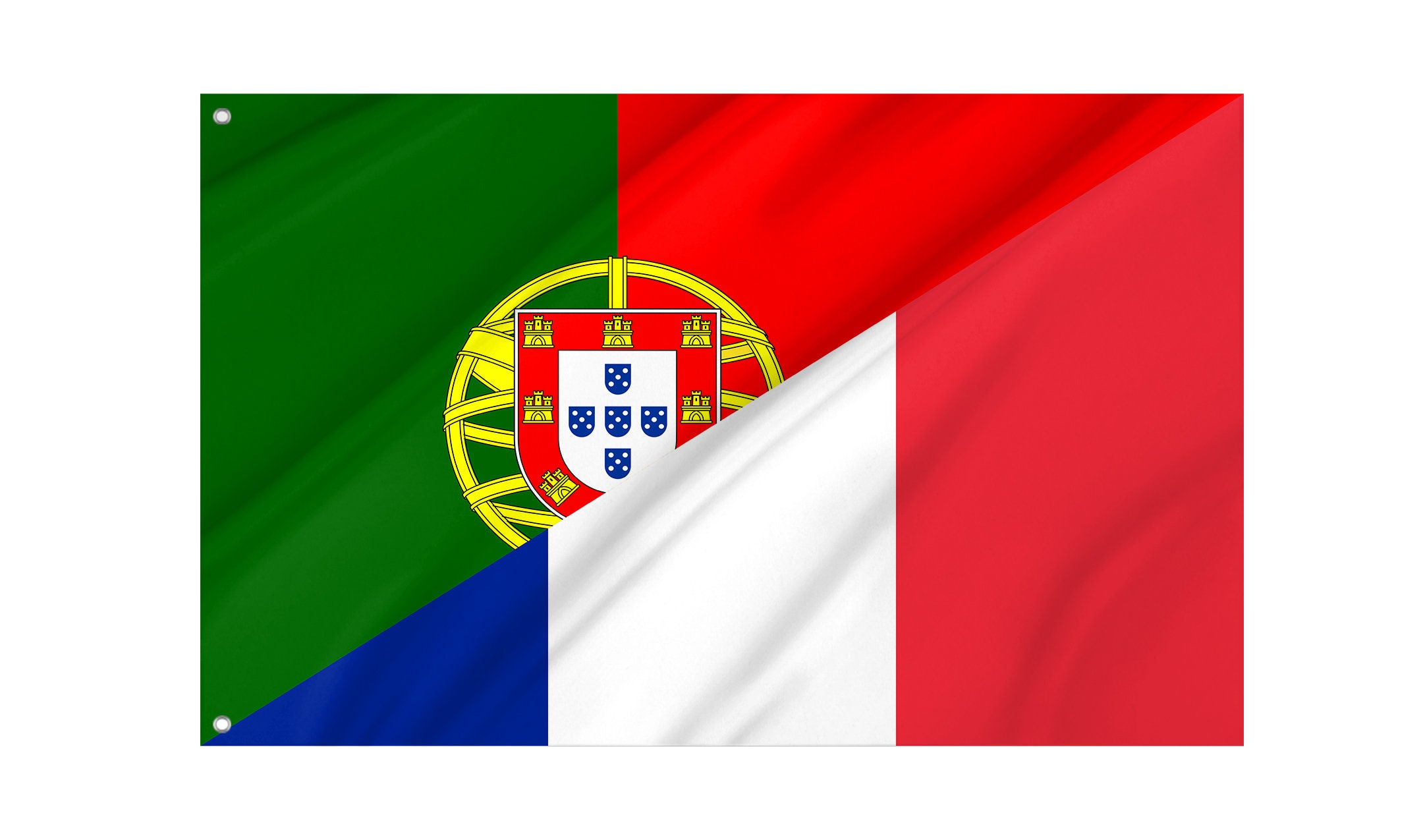 Portugal-Flaggen Wimpelkette – 10 M Lang, 38 Fähnchen, 150D Polyester, Für Drinnen & Draußen