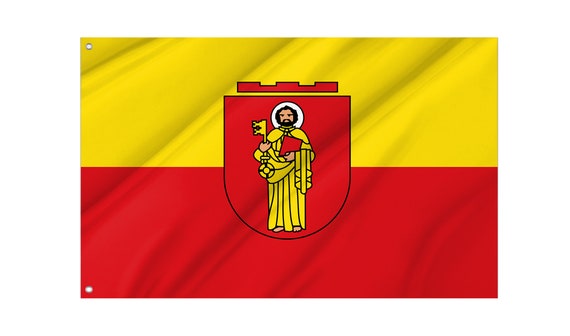 Drapeau Lmanburg 90x150cm Polyester Double Face - Œillets Laiton Pour Intérieur/extérieur, Décoration Fan