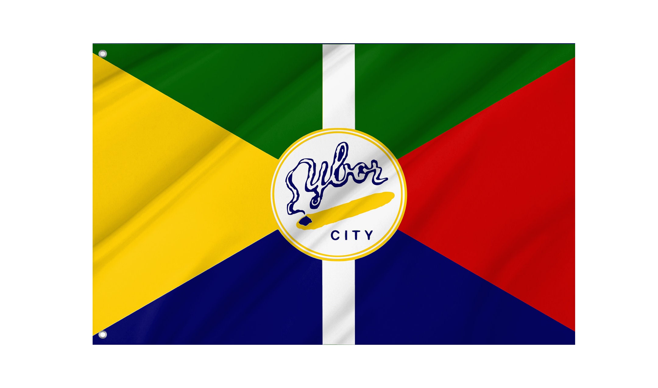 Ybor City, Tampa, Florida Flag, Unique Design Print, Double Seams, Bright Colours, Reinforced