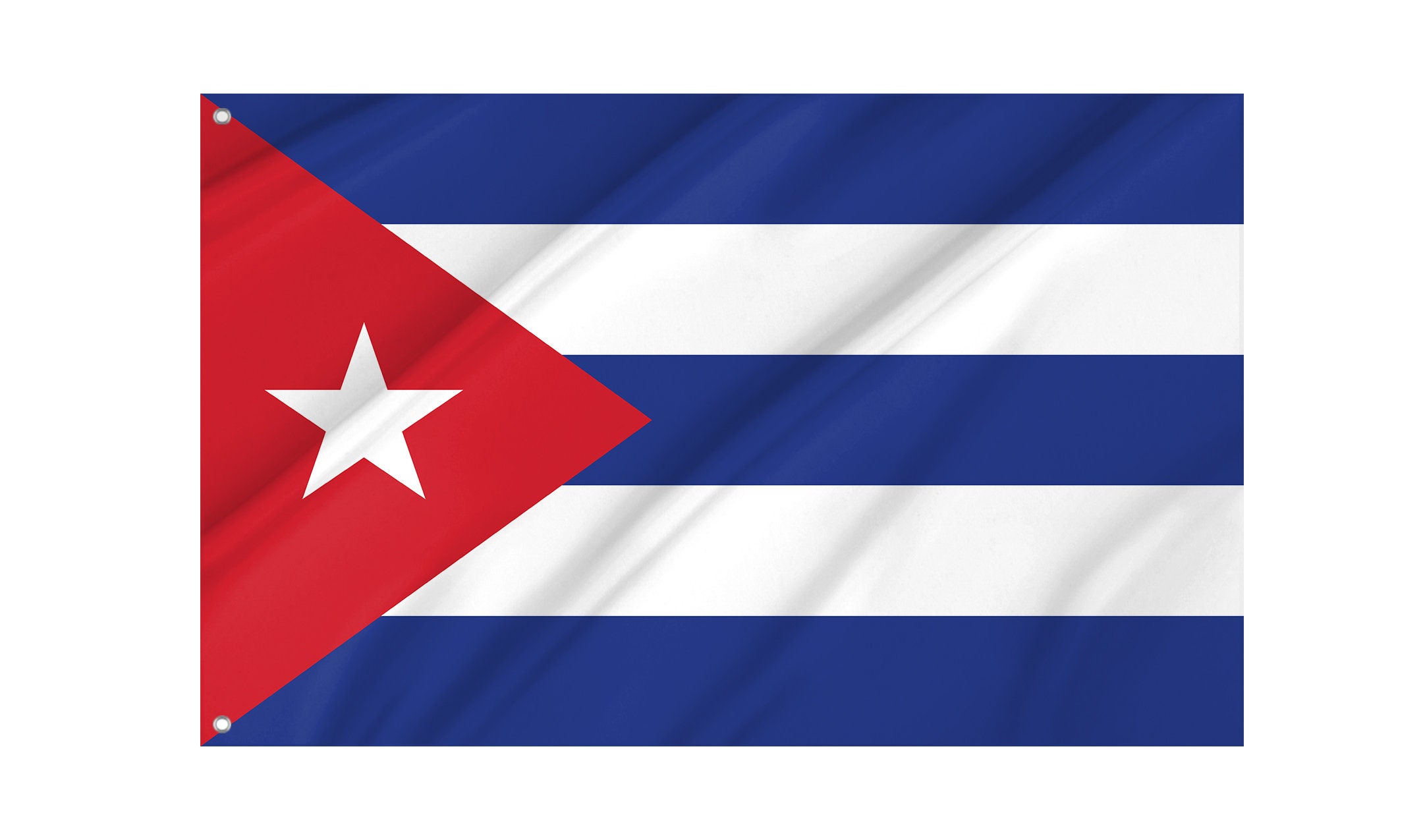 USA & Cuba Crossed Flags Magnet - 3x5 Inch Patriotic Vinyl Refrigerator Magnet