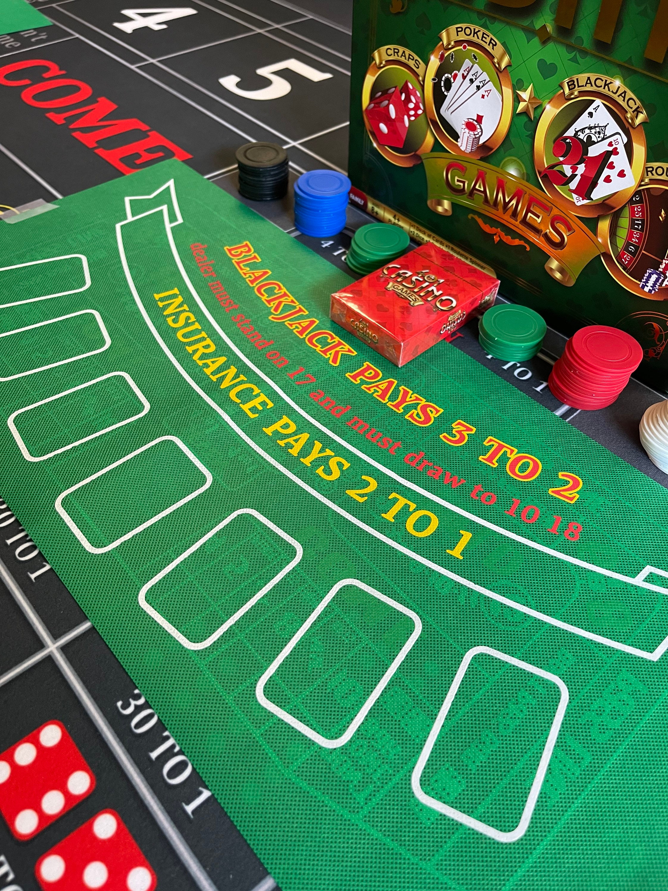 Casino Board Games 4 in 1 Etsy