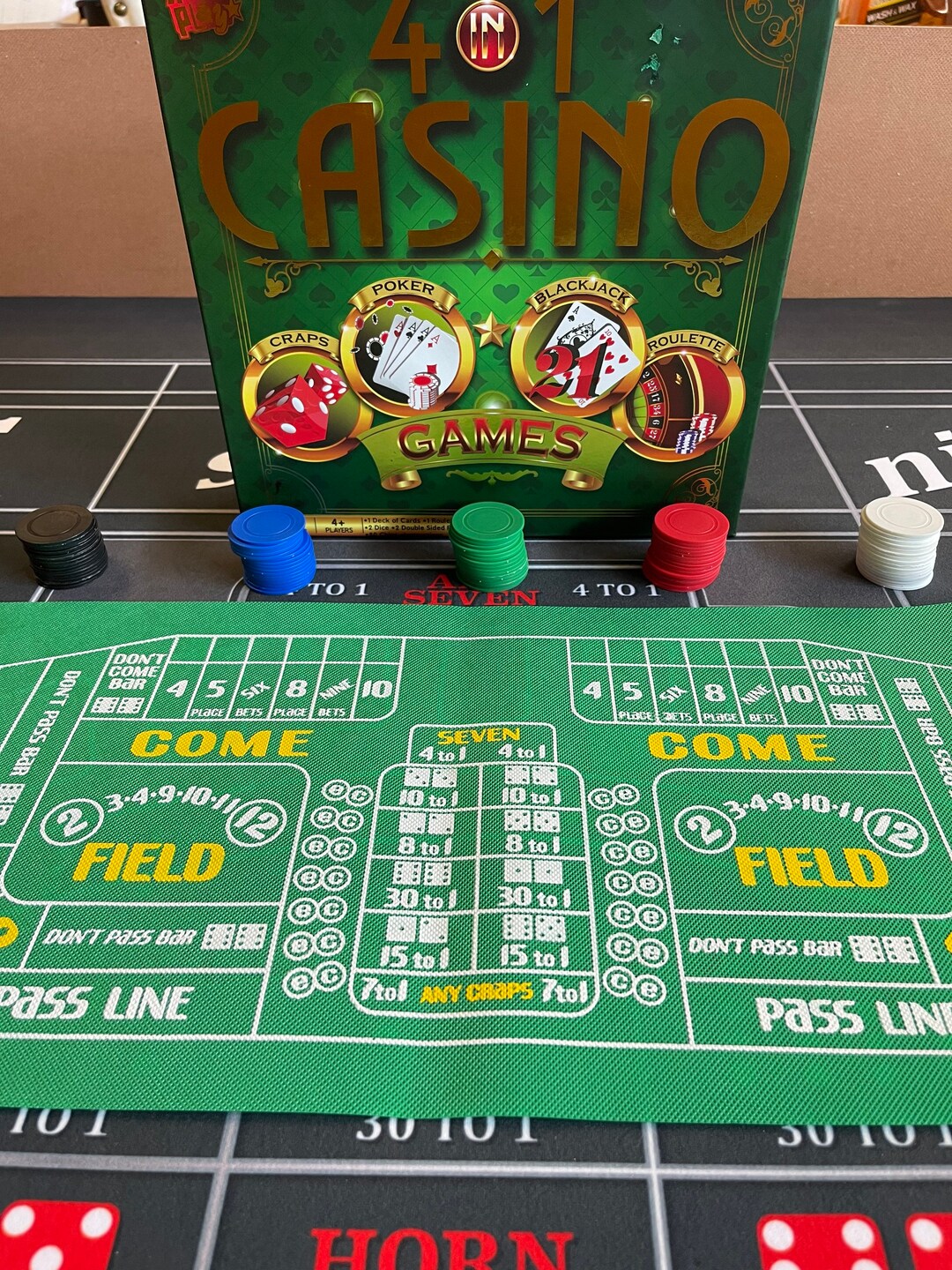Casino Board Games 4 in 1 Etsy
