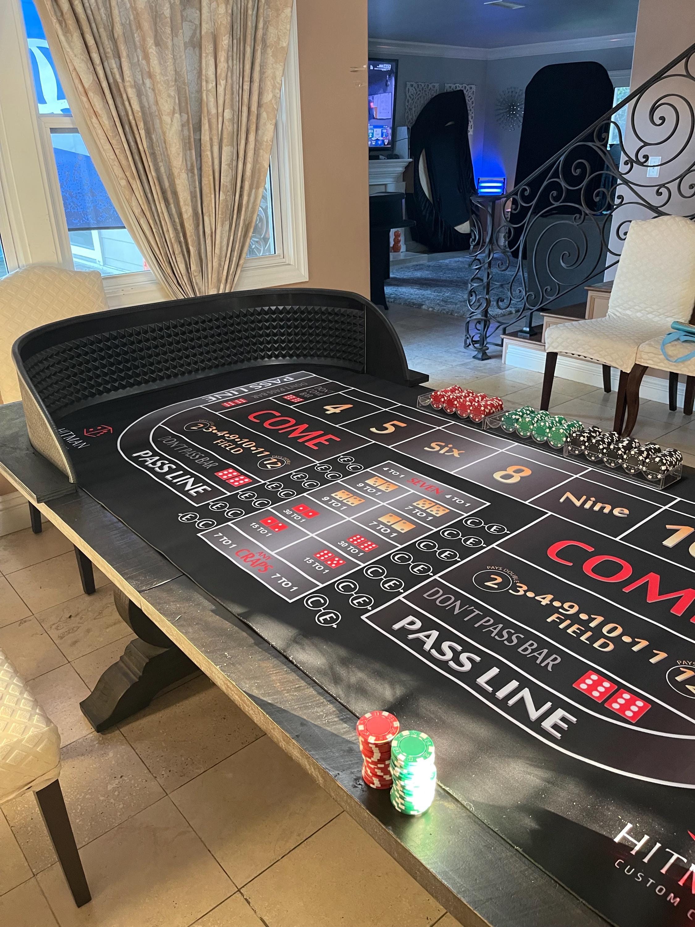 Craps Practice Shooting Wall & Rubber Mat Kit - Etsy