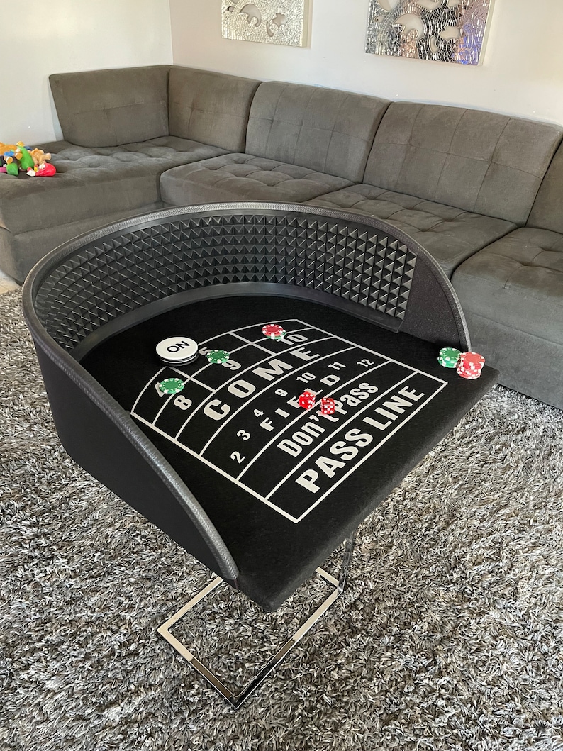 24”x24” Most Unique Craps Table Practice Rig / All Black - Etsy