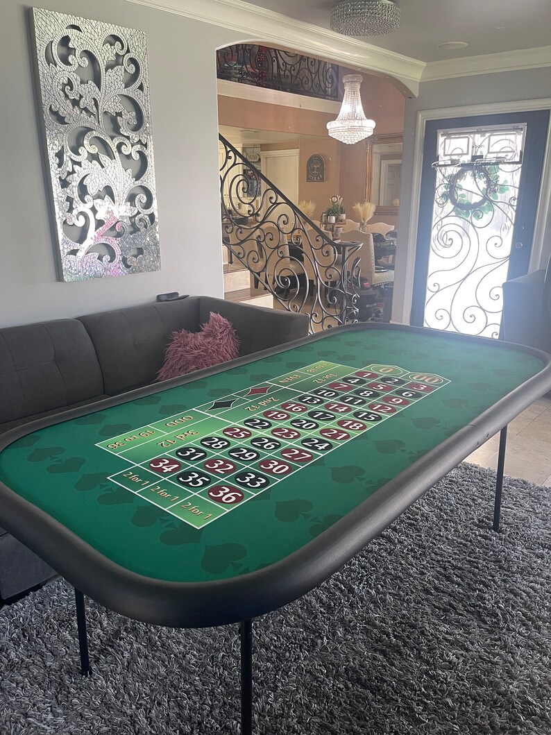 Roulette Table With Folding Legs / Wheel Not Included Etsy
